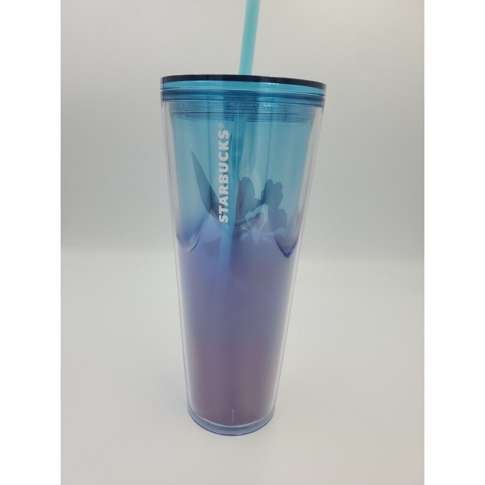 Starbucks 2023 Gradient Purple Blue Iris  Cup Tumbler 24oz Target Exclusive NEW - Picture 3 of 7